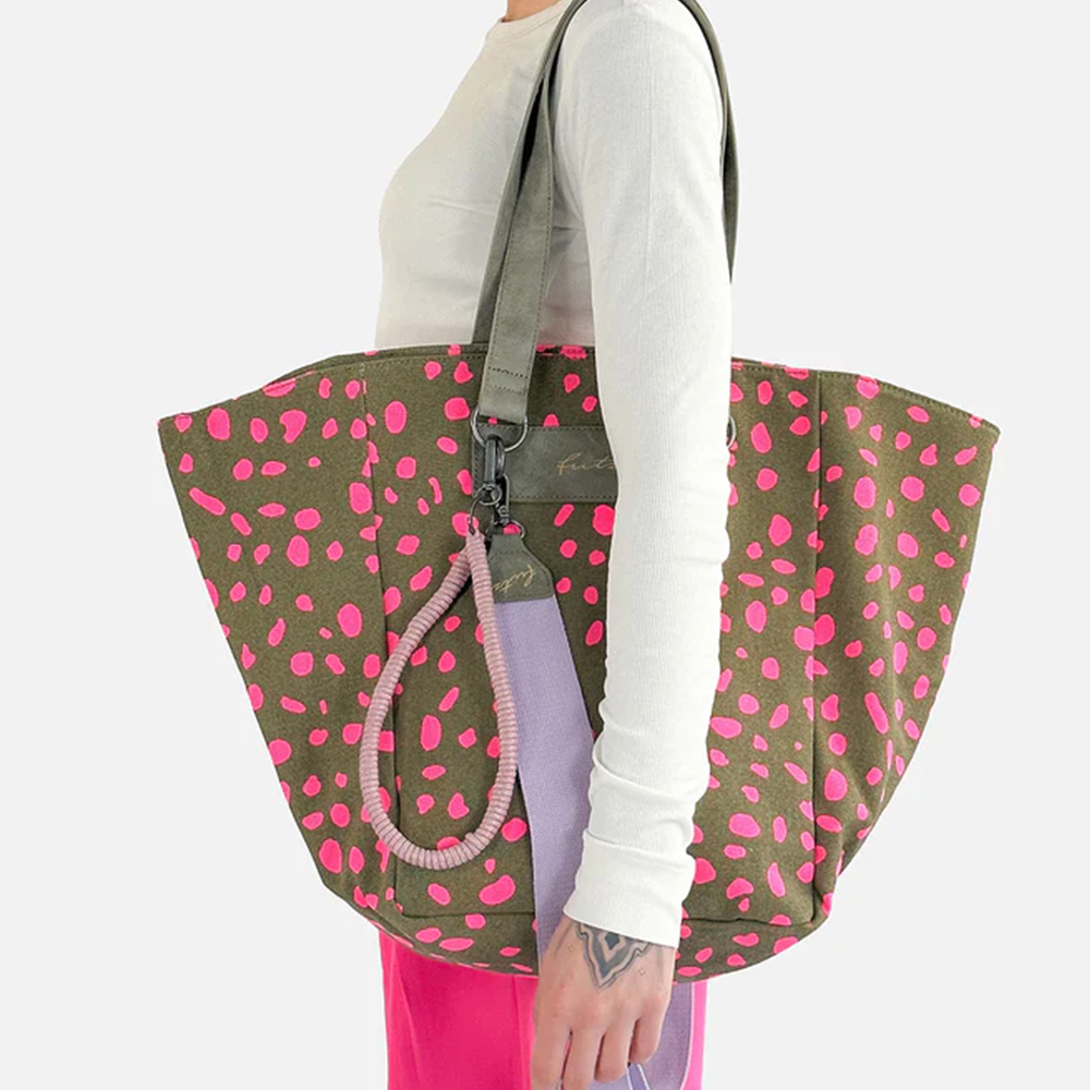 Wudy02 canvas spotty pink